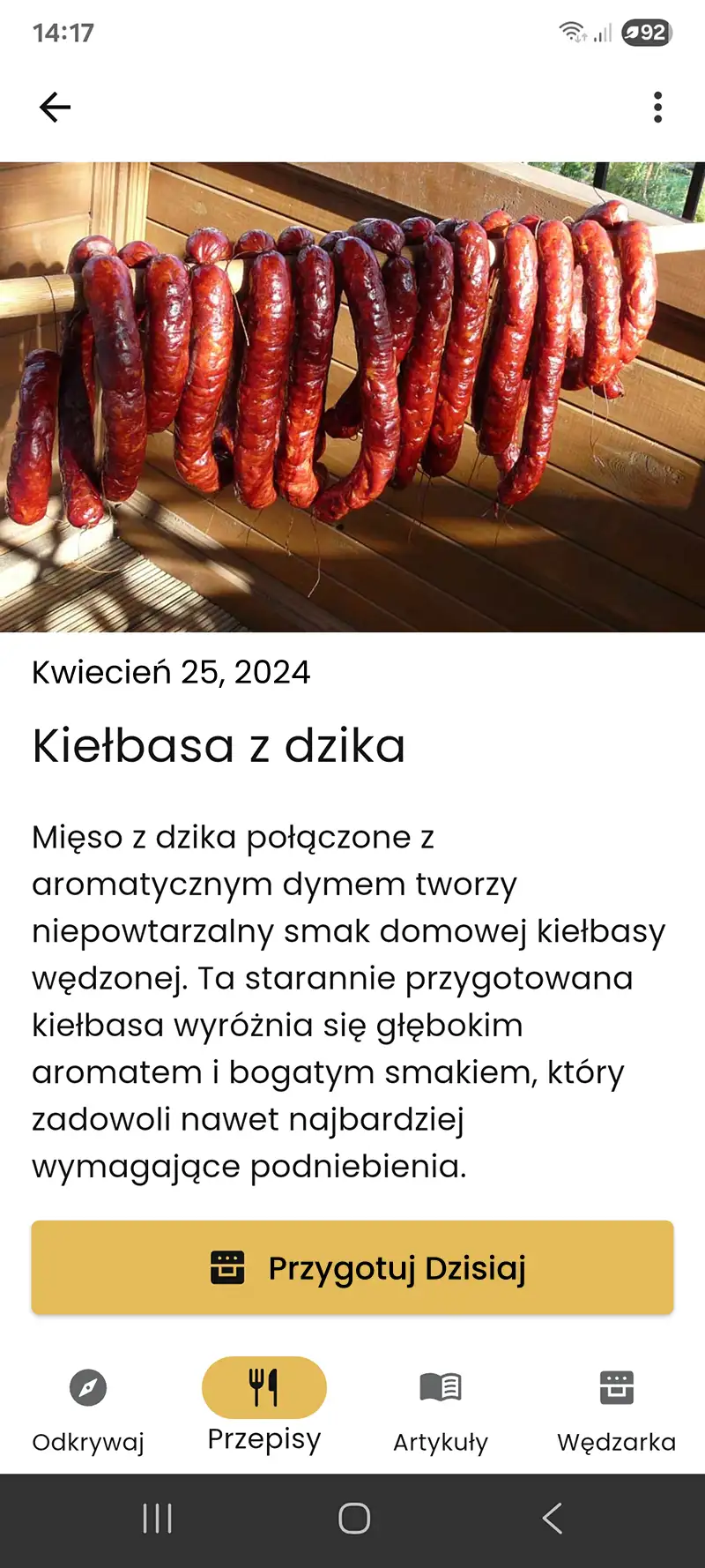 Wybieraj gotowe przepisy