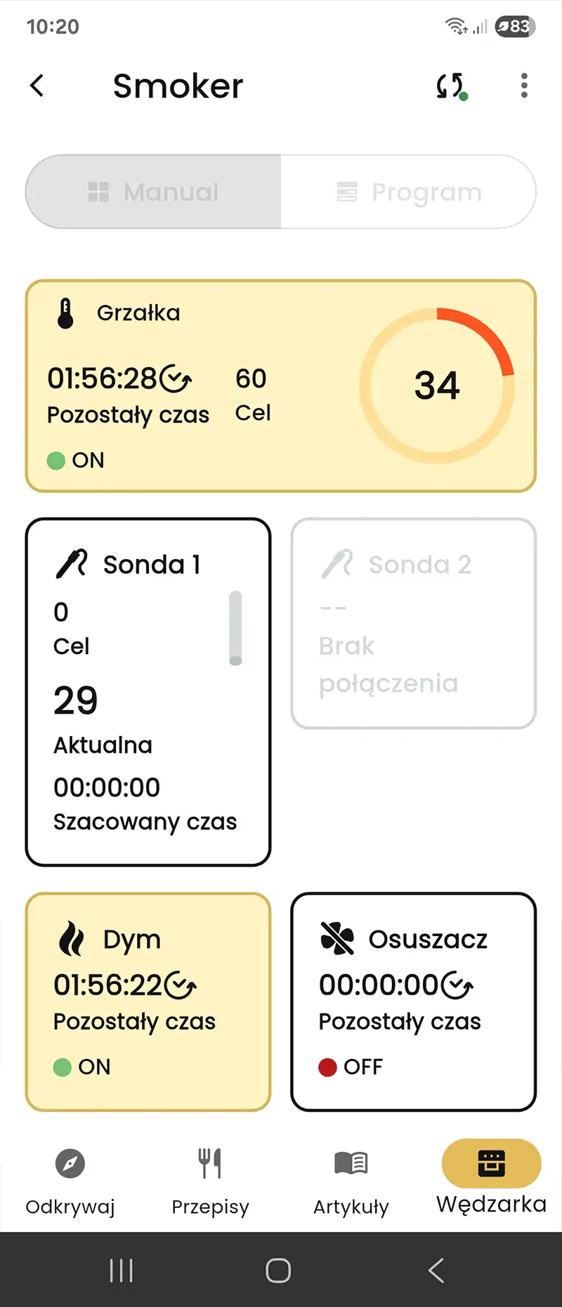 Panel sterowania BORCOOK